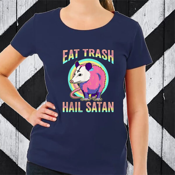 Possum Shirt Eat Kawaii Pastel Goth Trash Hail Satan Tshirt