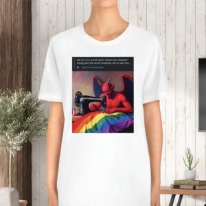 Satan Sewn With The LGBT Flag TShirt