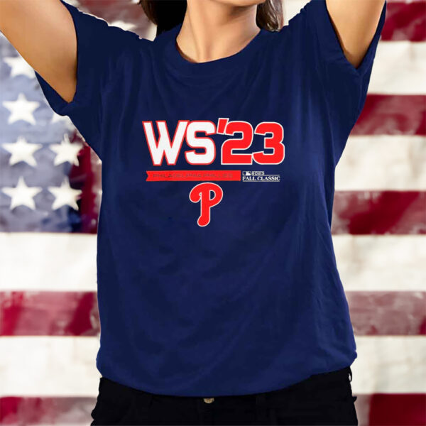 Ws’ 23 Philadelphia Phillies 2023 World Series Logo T-Shirts