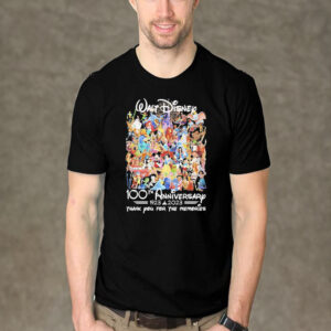 Walt Disney 100th Anniversary 1923–2023 Thank You For The Memories Shirt