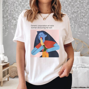 Was Cash Generic Corporate Art Style Woman Devouring Her Son Shirt