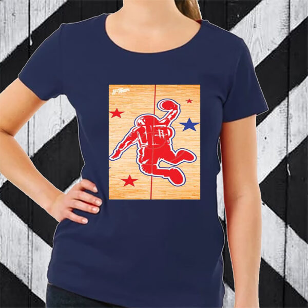 Astronaut On The Field Houston Rocket Tshirt