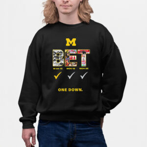 Michigan Wolverines logo BET one down sports shirts