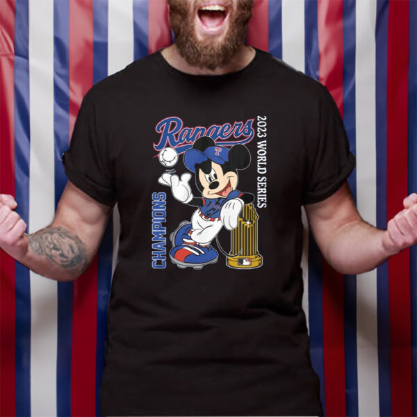 Mickey Mouse Rangers 2023 World Series Champions Tshirt