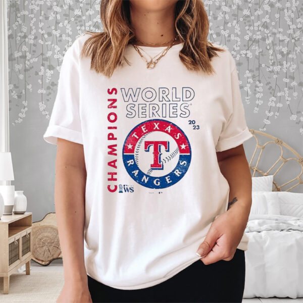 Original Texas Rangers Majestic Threads Mlb 2023 World Series Champions Tri-Blend Men’s Shirt