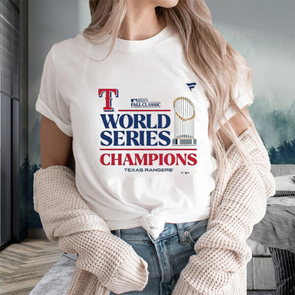 Rangers 2023 World Series Champions Locker Room T-Shirts