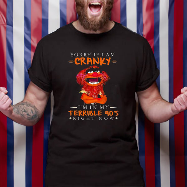 Sorry If I Am Cranky Im In My Terrible 40S Right Now Tshirt