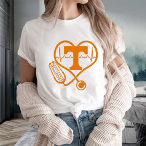 Stethoscope Heartbeat Love Tennessee Football T-Shirts