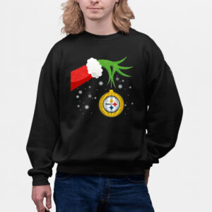 The Grinch Christmas Ornament Pittsburgh Steelers Sweat Shirtss