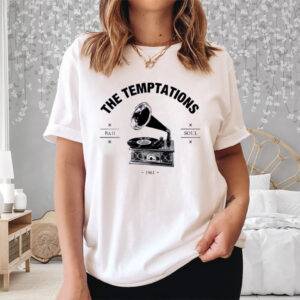 The Temptations Retro Record Player Logo Shirt