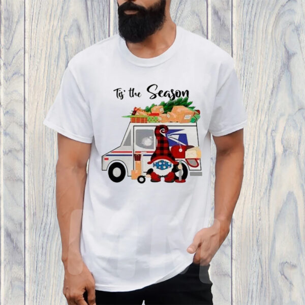 Tis The Season Postal Worker Gnomes Merry Christmas Shirt And Hoodies Tshirt