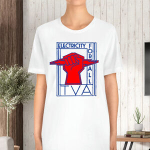 Tva Electricity For All Art Deco New Deal Logo TShirt