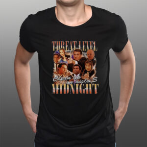 Vintage Threat Level Midnight Michael Scott T-Shirts