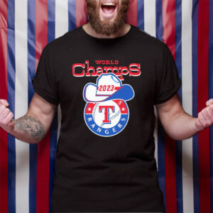 World Champs 2023 Texas Rangers Logo Cowboy TShirt