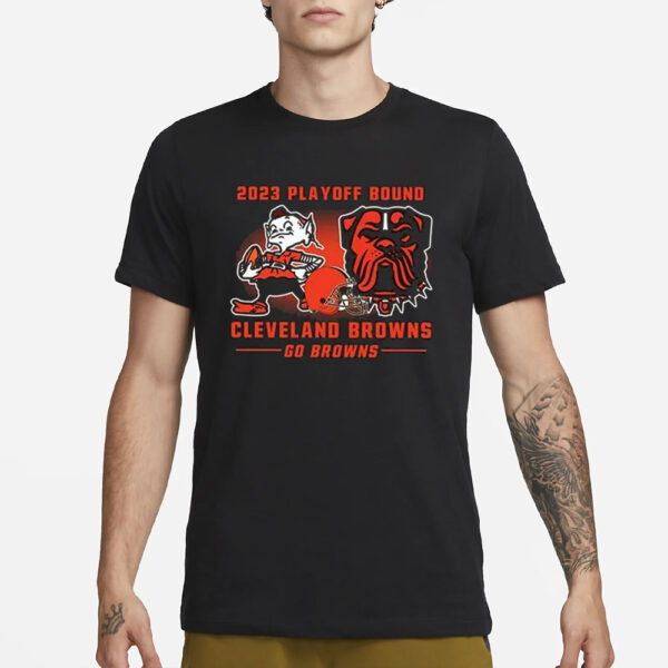 2023 Playoff Bound Go Browns T-Shirt1