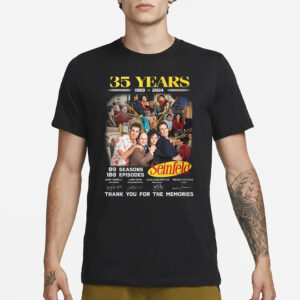 35 Years 1989 – 2024 Seinfeld 09 Seasons 180 Episodes Thank You For The Memories T-Shirt3