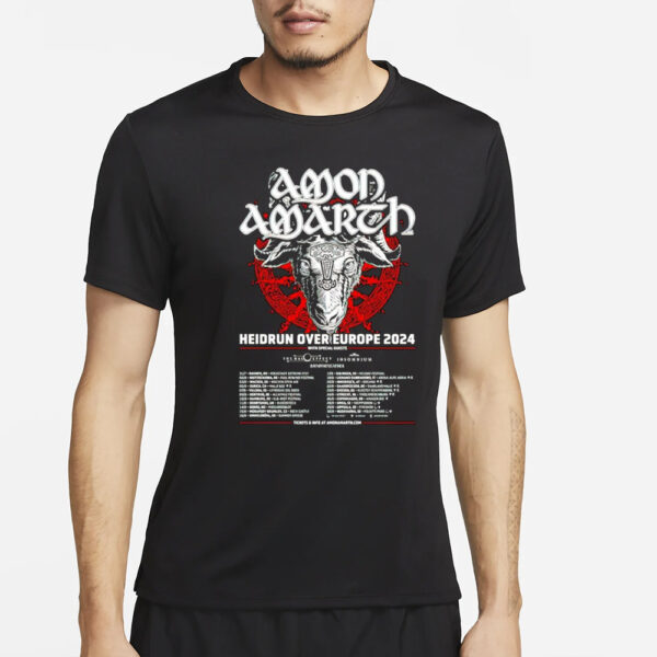 Amon Amarth Heidrun Over Europe 2024 Shirt4