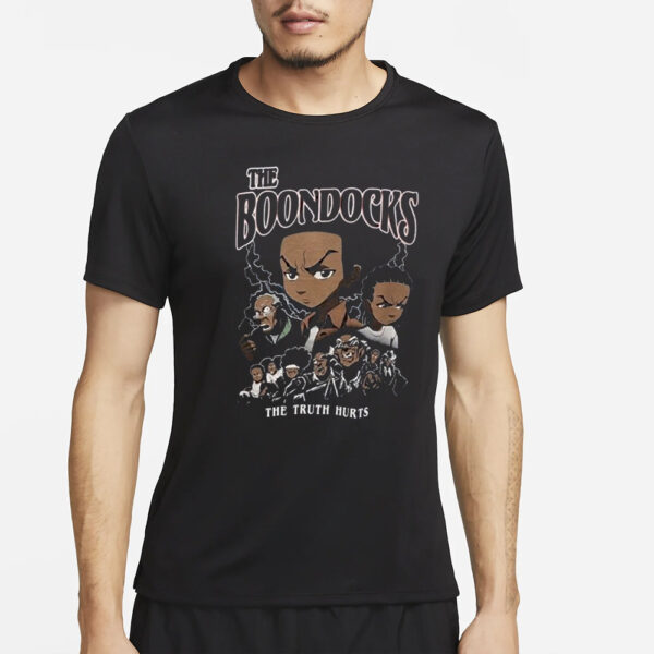 Boondocks Poster Shirt The Truth Hurts Cartoon Network Anime T-Shirt4