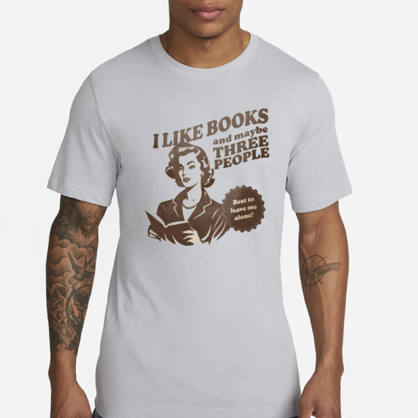 Cauldron Stressed I Like Books And Maybe Three People T-Shirt