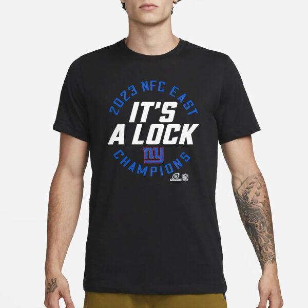 Giants Nfc East Champions 2023 It’s A Lock T-Shirt3