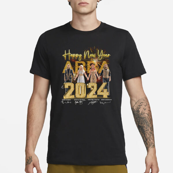 Happy New Years 2024 Abba Signature T-Shirt1.