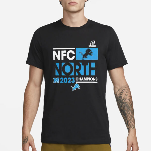 Lions Playoff 2023 Nfc North Division Champions T-Shirt3