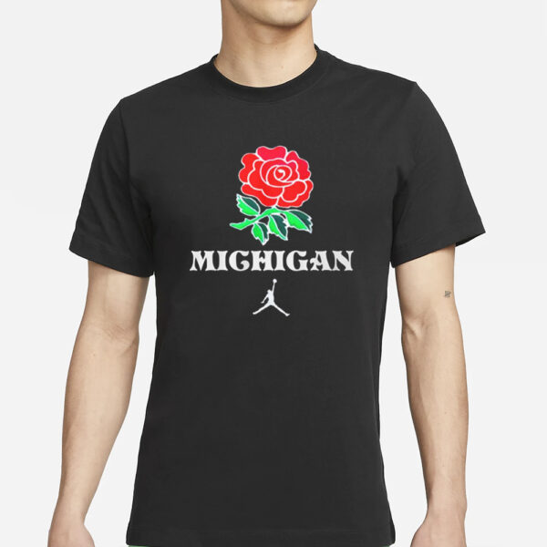 Michigan Rose 1998 Rose Bowl Throwback T-Shirts