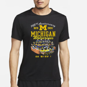 Michigan Wolverines 145th Anniversary Go Blue T-Shirt4