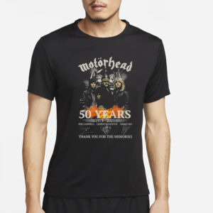 Motorhead 50 Years 1975 – 2025 Thank You For The Memories T-Shirt4