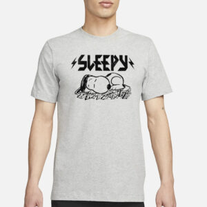 Peanuts Snoopy Sleepy Light Wash T-Shirt3