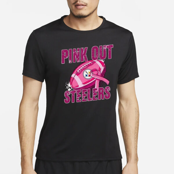 Pink Out Steelers T-Shirt4