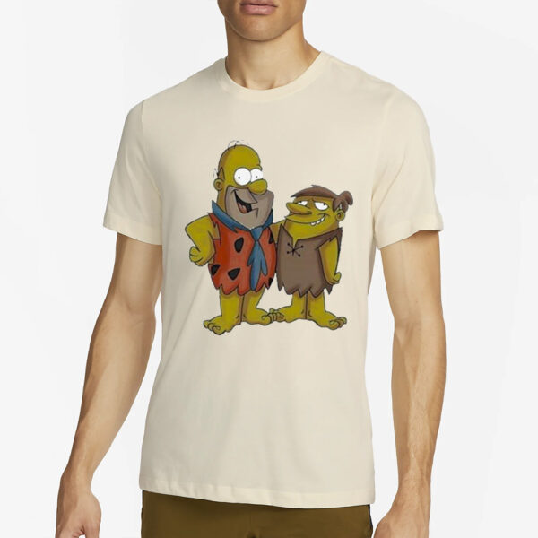 Simpson Homer Flintstone T-Shirt3