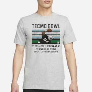 Tecmo Bowl Touch Down Raiders Bo Jackson shirt3