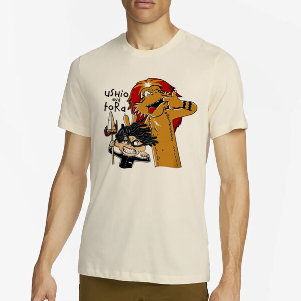 Ushio &Amp; Tora Calvin And Hobbes T-Shirt2