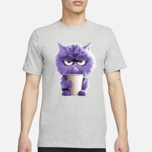 Winter Funny Cute Wonderland Clothing Clipart Cat Coffee Sleeve Raglan Shirt3