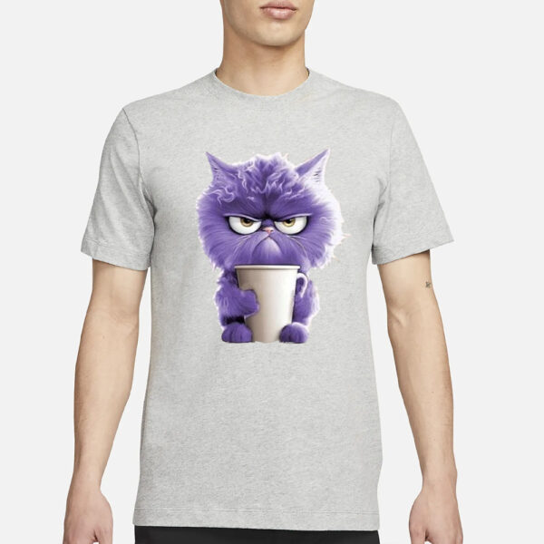 Winter Funny Cute Wonderland Clothing Clipart Cat Coffee Sleeve Raglan Shirt3