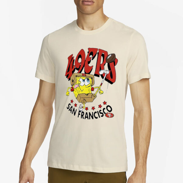 49Ers Super Bowl Lviii X Spongebob Squarepants T-Shirt2