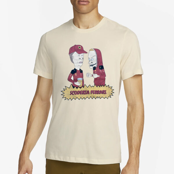 Beavis &Amp; Butthead Scuderia Ferrari T-Shirt2