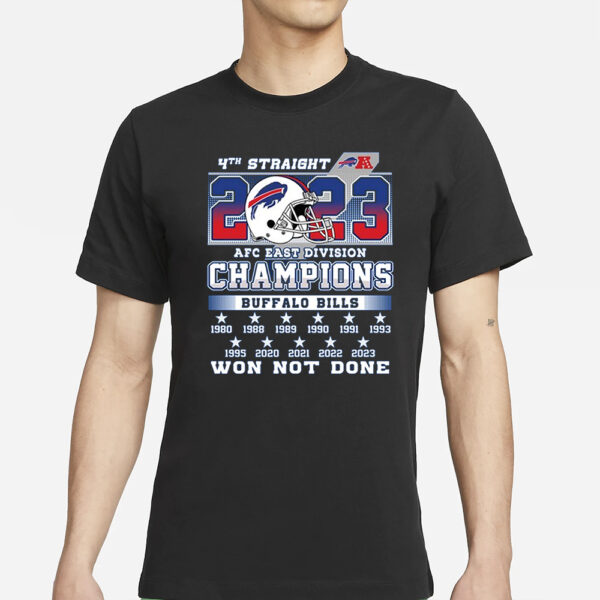 Bills Afc East Division Champions Won Not Done T-Shirts