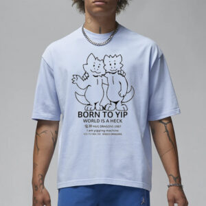 Born To Yip World Is A Heck Hug Dragons 1987 T-Shirt3