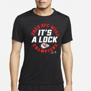 Chiefs It’s A Lock 2023 AFC West Champions T-Shirt2