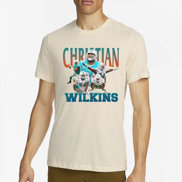 Christian Wilkins Miami Dolphins Graphic T-Shirt4