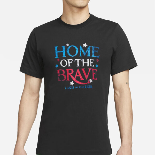 Fourth Of July Men'S &Amp; Big Men'S Home Of The Brave Graphic T-Shirt S