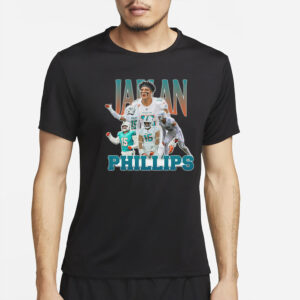 Jaelan Phillips Miami Dolphins Graphic T-Shirt4