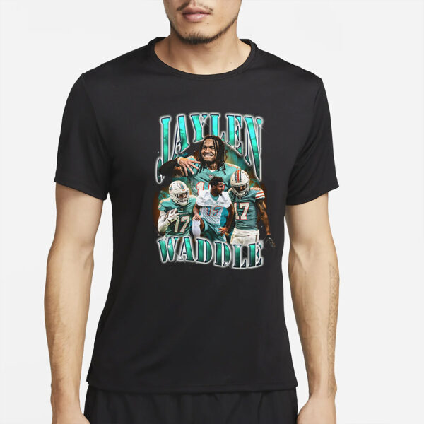 Jaylen Waddle Miami Dolphins Graphic T-Shirt2