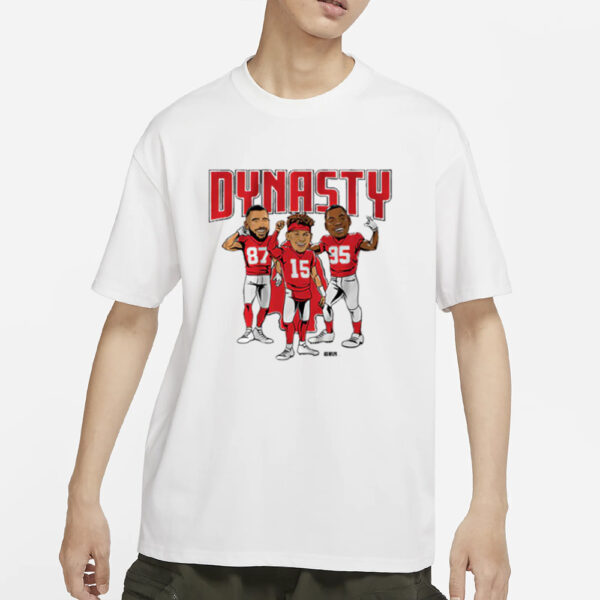 Kc Chiefs Dynasty Caricatures T-Shirts