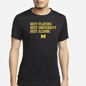 Michigan Football Best Players University Alumni T-Shirt4