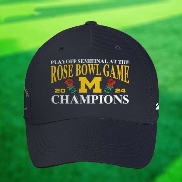 Michigan Playoff Semifinal At The Rose Bowl Game 2023 Champions Hat