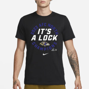 Ravens It’s A Lock 2023 AFC North Champions T-Shirt1