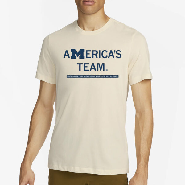 Raygunsite Michigan America'S Team T-Shirt4